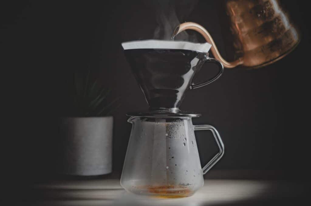 Pour Over Coffee clear glass pitcher