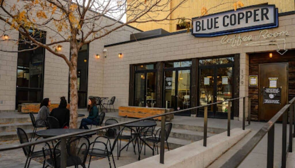 Blue Copper Coffee Room