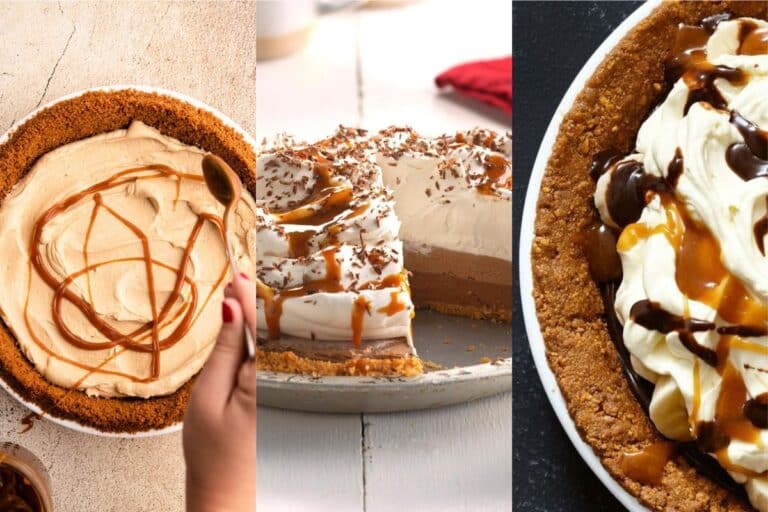 Dark Chocolate Caramel Macchiato Pie