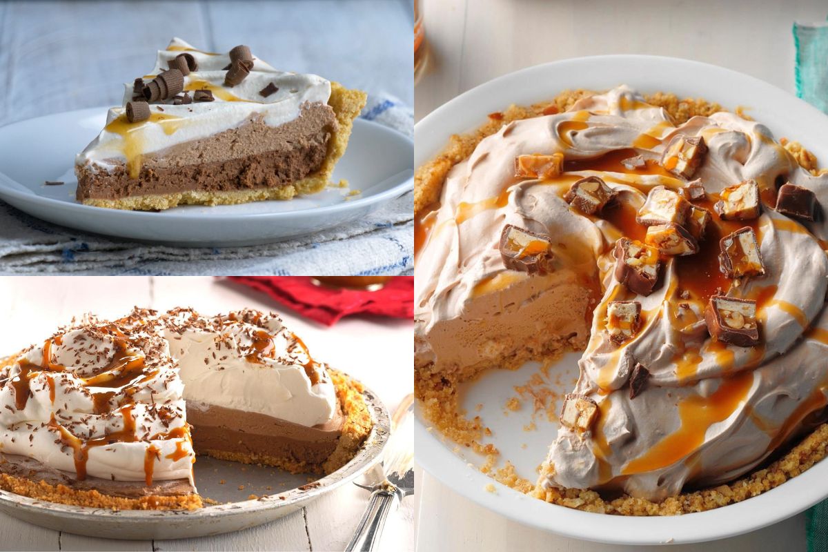 Dark Chocolate Caramel Macchiato Pie