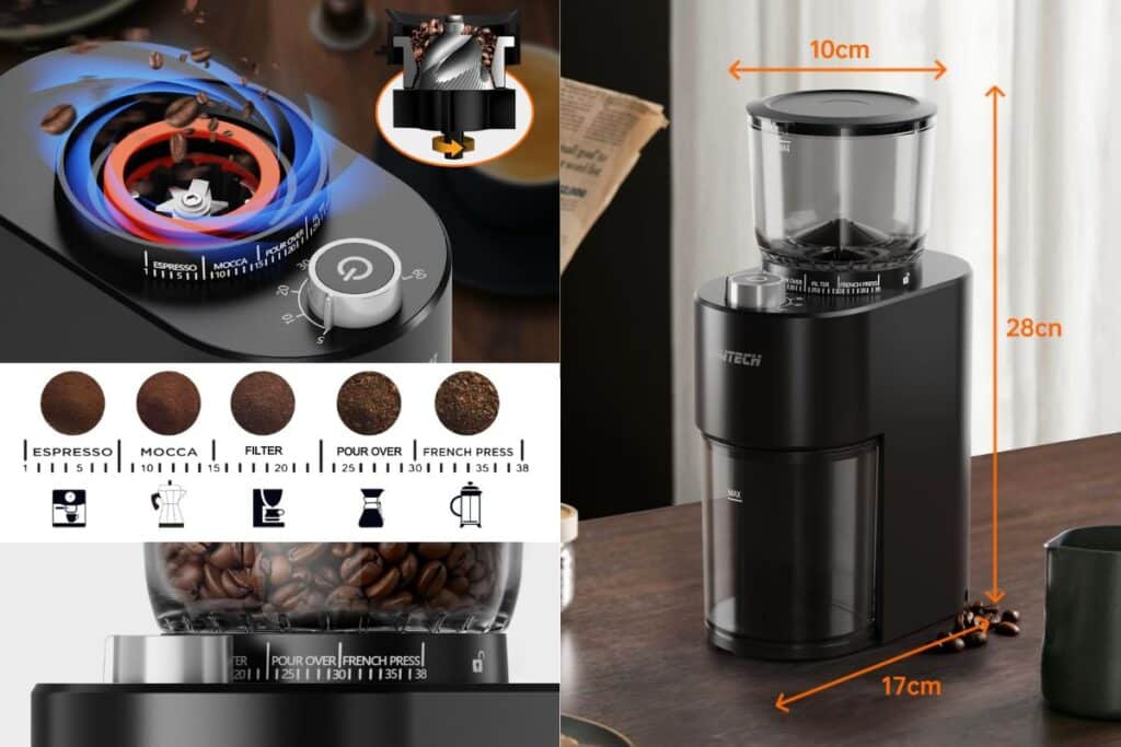 SOWTECH Anti-static Conical Burr Coffee Grinder Review