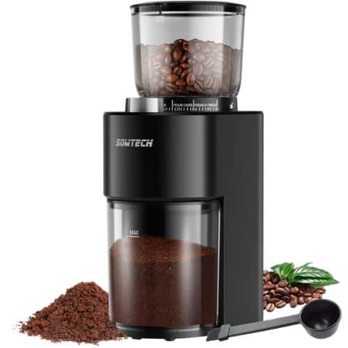 SOWTECH Anti-static Conical Burr Coffee Grinder