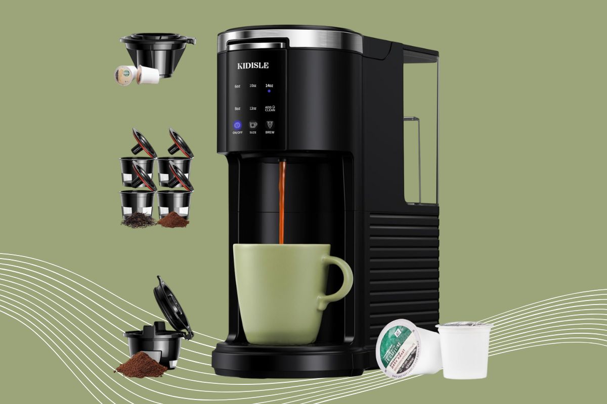 KIDISLE 3-in-1 Single Serve Coffee Machine