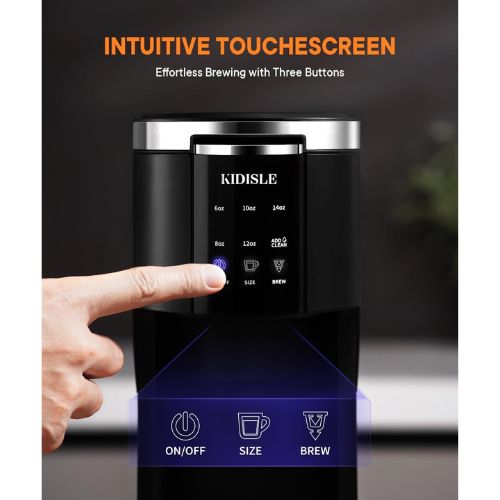 KIDISLE 3-in-1 Single Serve Coffee Machine