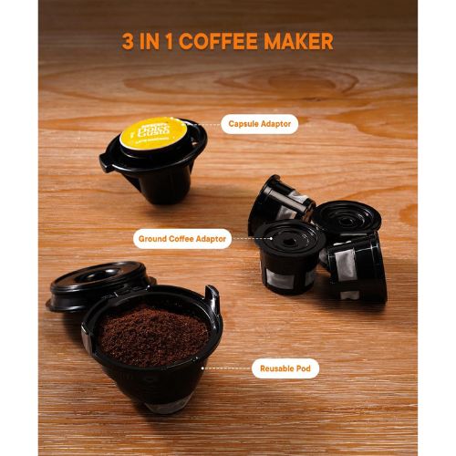 KIDISLE 3-in-1 Single Serve Coffee Machine