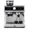 Espresso Machine with Grinder and Milk Frother Steam Wand