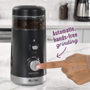 Mr. Coffee Automatic Coffee Grinder with 5 Presets, 12 Cup Capacity