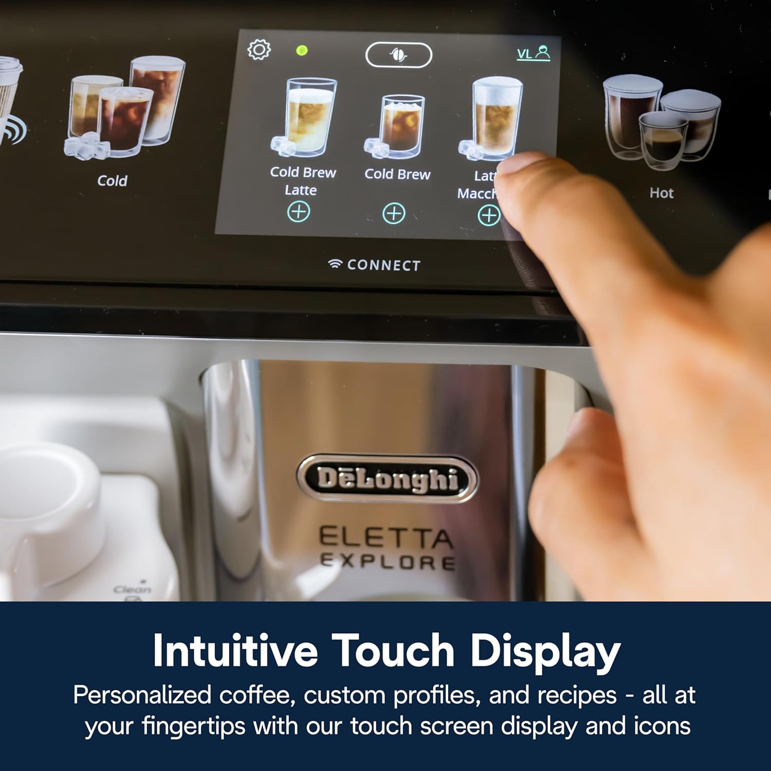 De'Longhi Eletta Explore Espresso Machine with Cold Brew