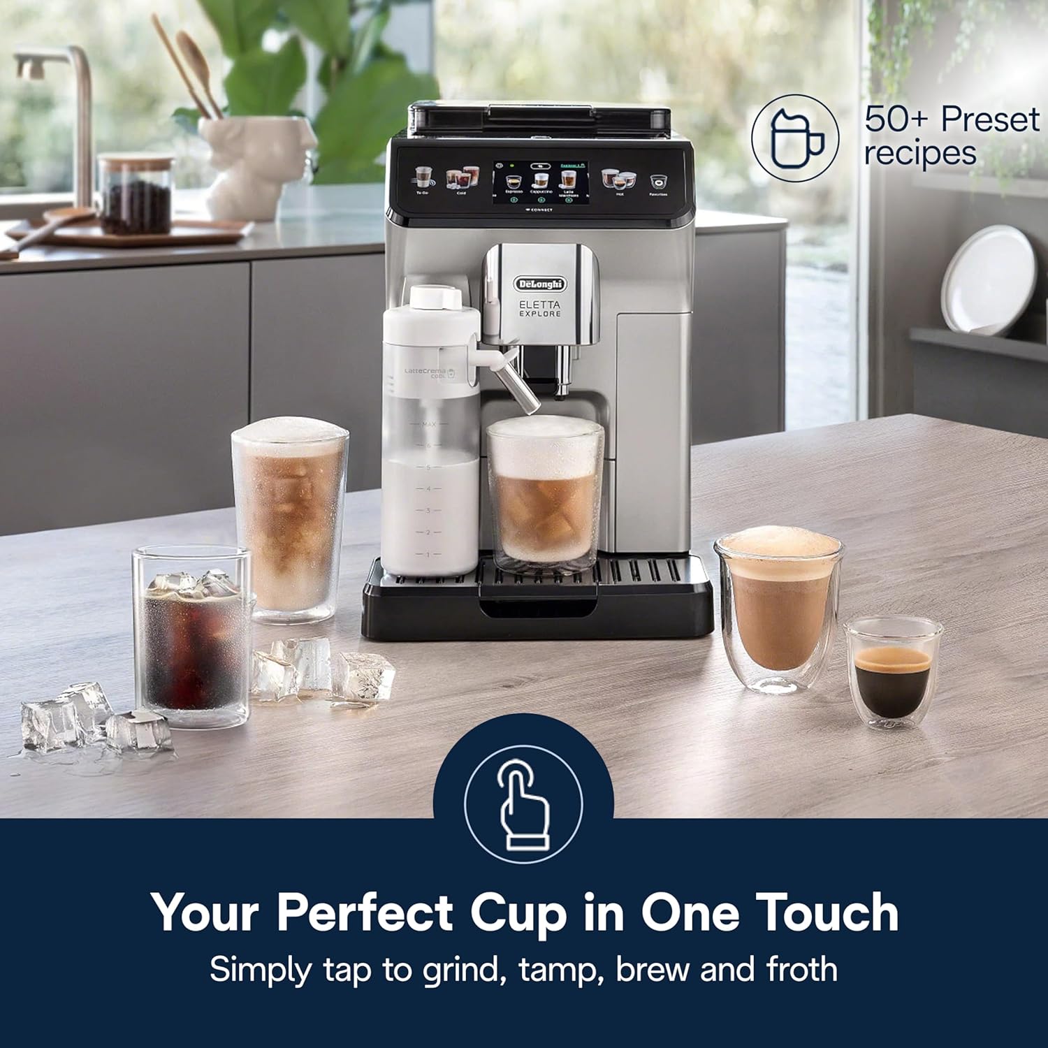 De'Longhi Eletta Explore Espresso Machine with Cold Brew