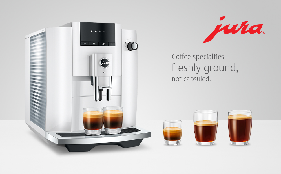 Jura E4 Piano White Automatic Coffee Machine