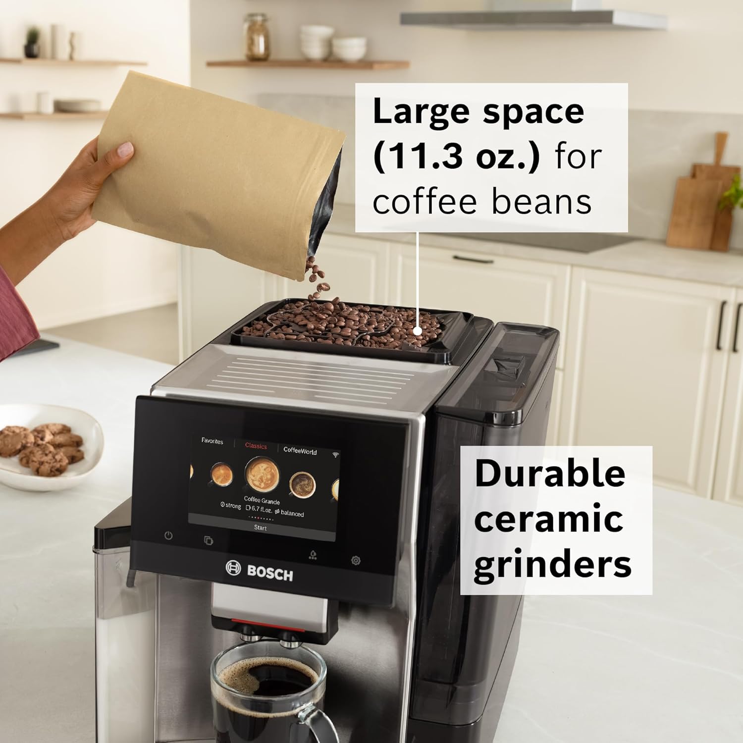 Bosch 800 Series Fully Automatic Espresso Machine - Silver