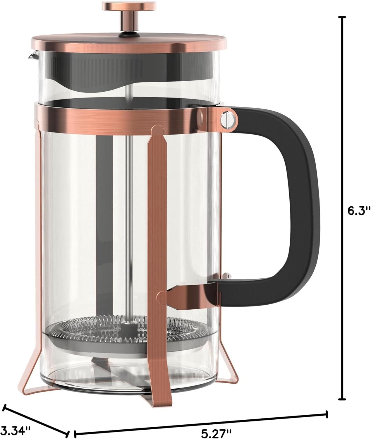 QUQIYSO Stainless Steel French Press Coffee Maker