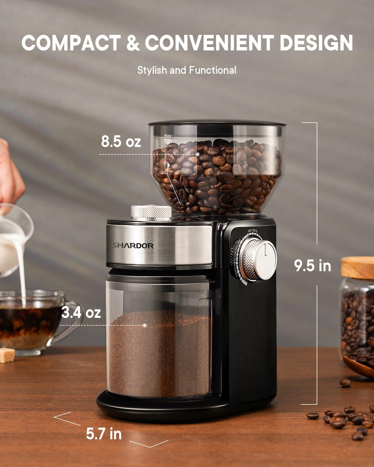 SHARDOR Electric Burr Coffee Grinder 2.0