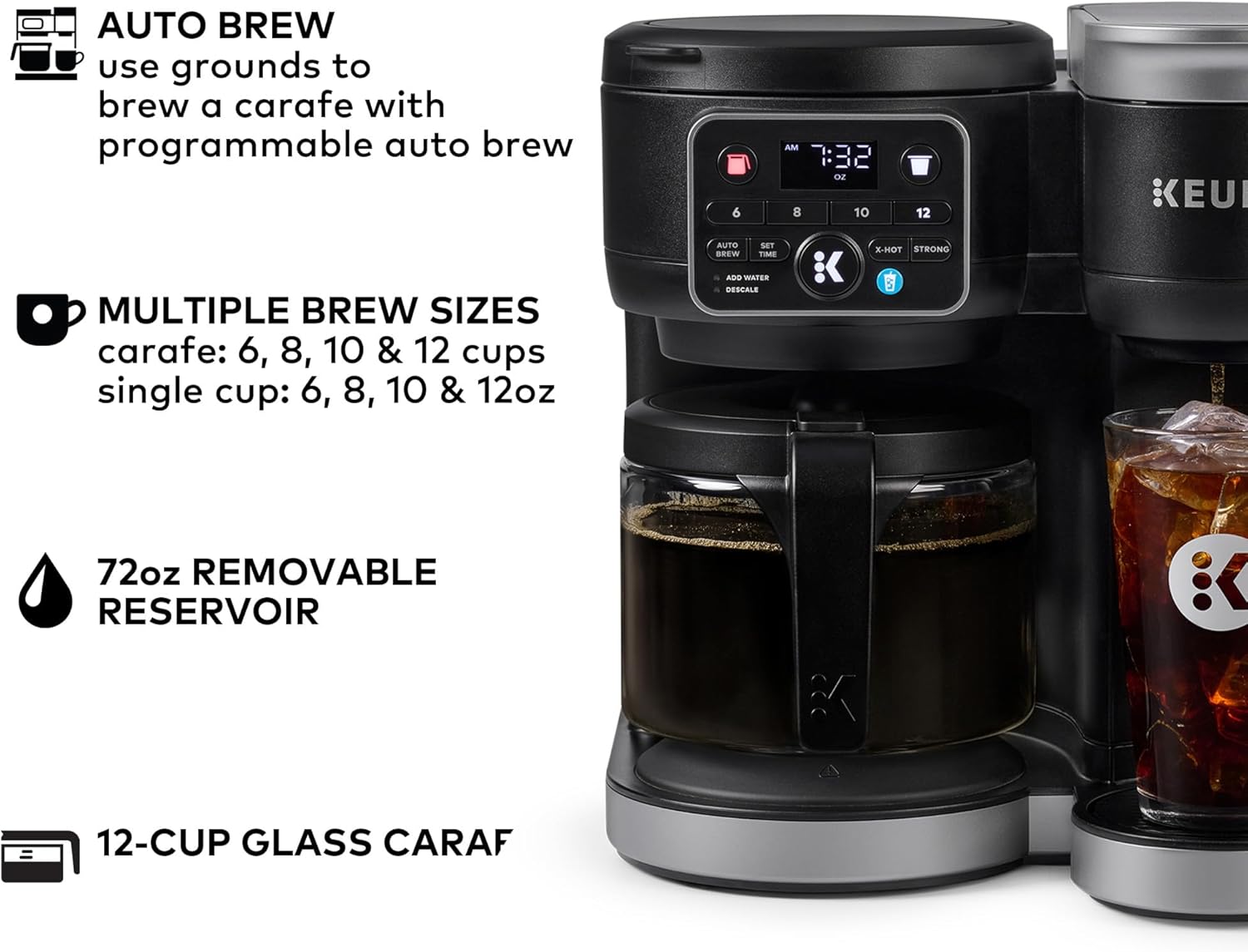 Keurig K-Duo Hot & Iced Single Serve & Carafe Coffee Maker