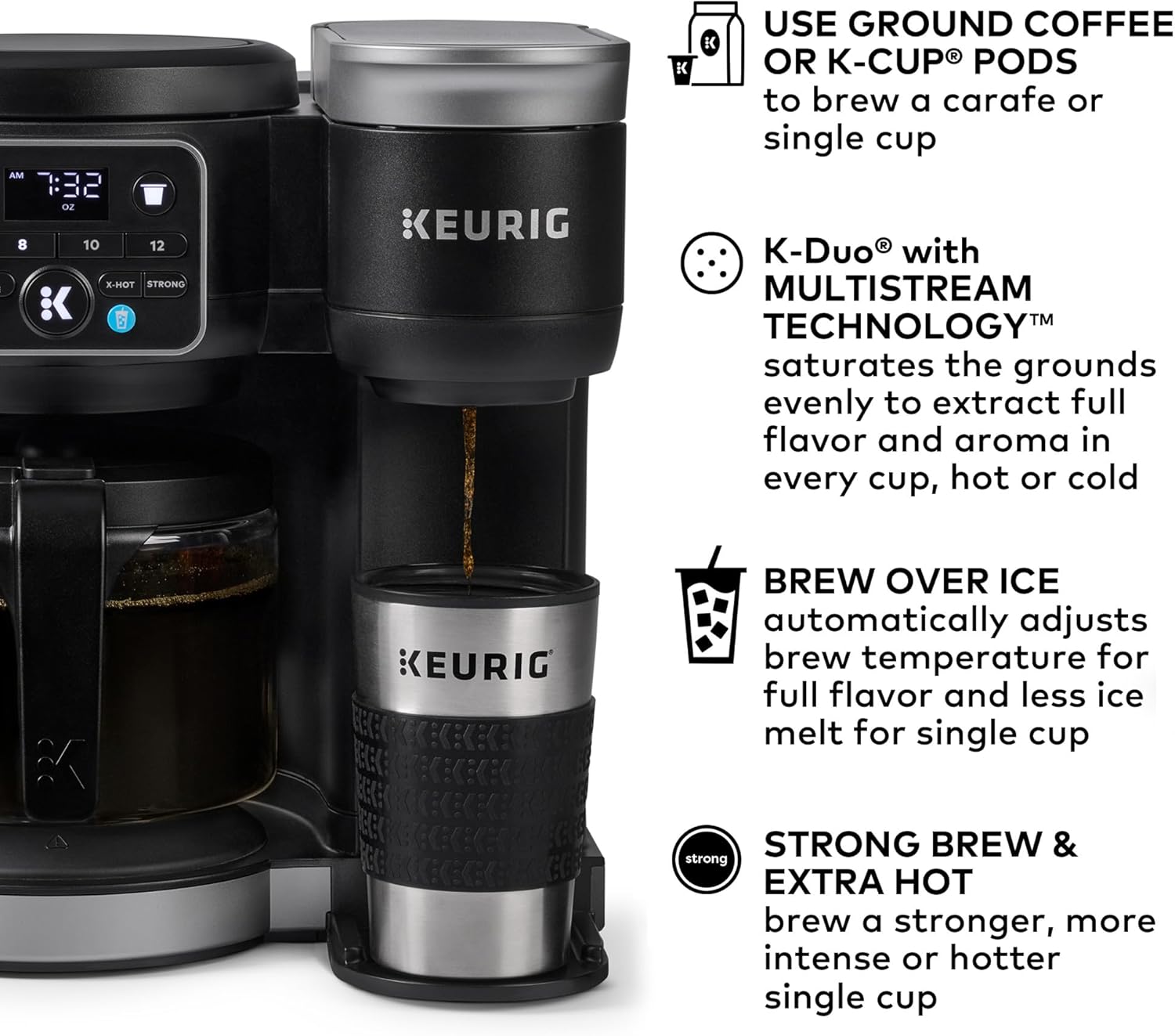 Keurig K-Duo Hot & Iced Single Serve & Carafe Coffee Maker