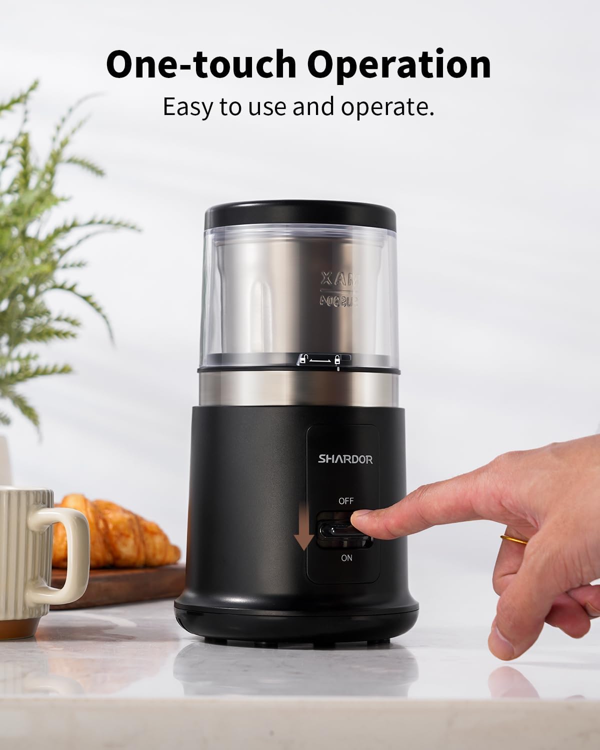 SHARDOR One Touch Coffee Grinder Electric