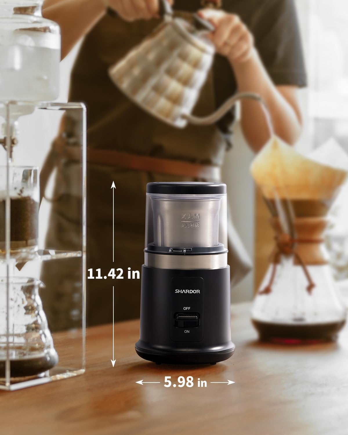 SHARDOR One Touch Coffee Grinder Electric