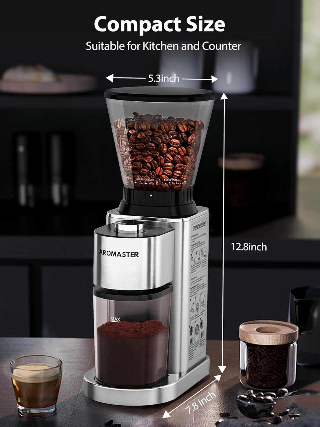 Aromaster Conical Burr Coffee Grinder
