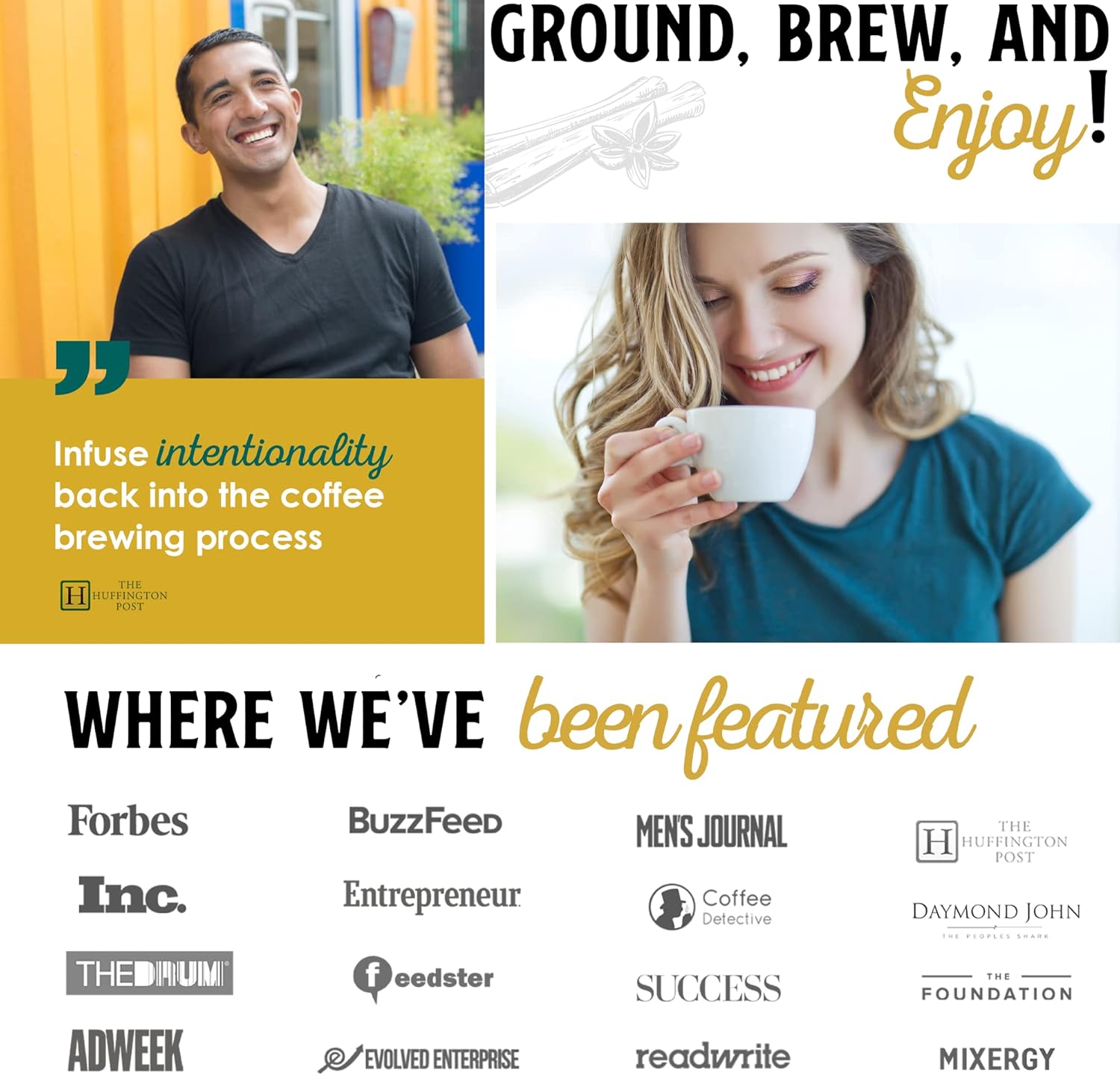 JavaPresse Manual Stainless Steel Coffee Grinder