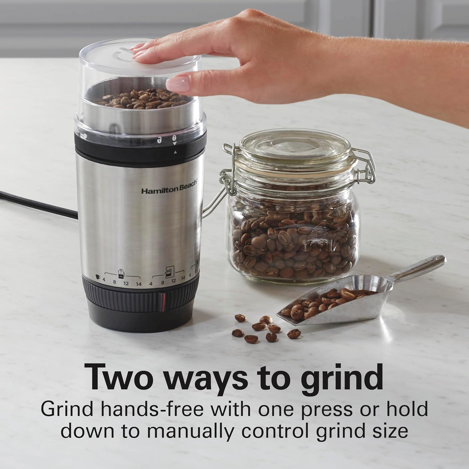 Hamilton Beach Custom Grind Electric Coffee Grinder