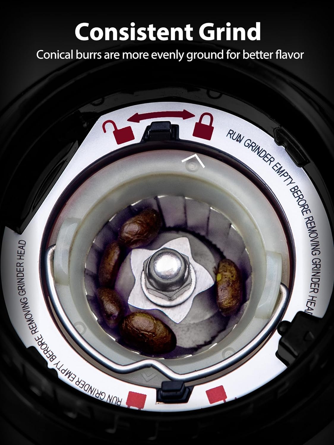 Aromaster Conical Burr Coffee Grinder