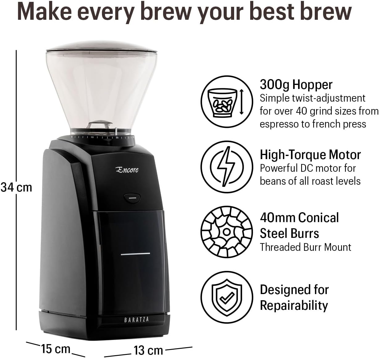 Baratza Encore Conical Burr Coffee Grinder - Image 6