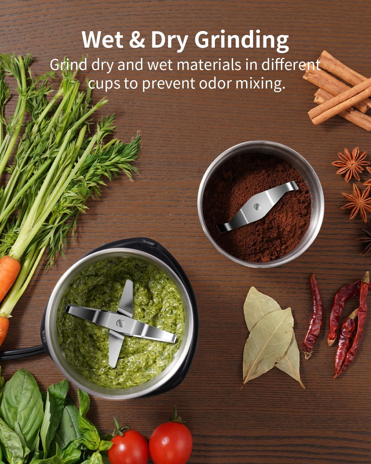 SHARDOR Electric Coffee & Spice Grinder