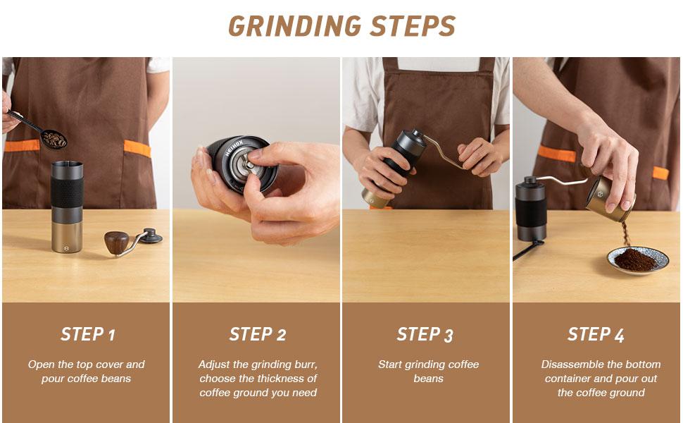 HEIHOX Manual Coffee Grinder