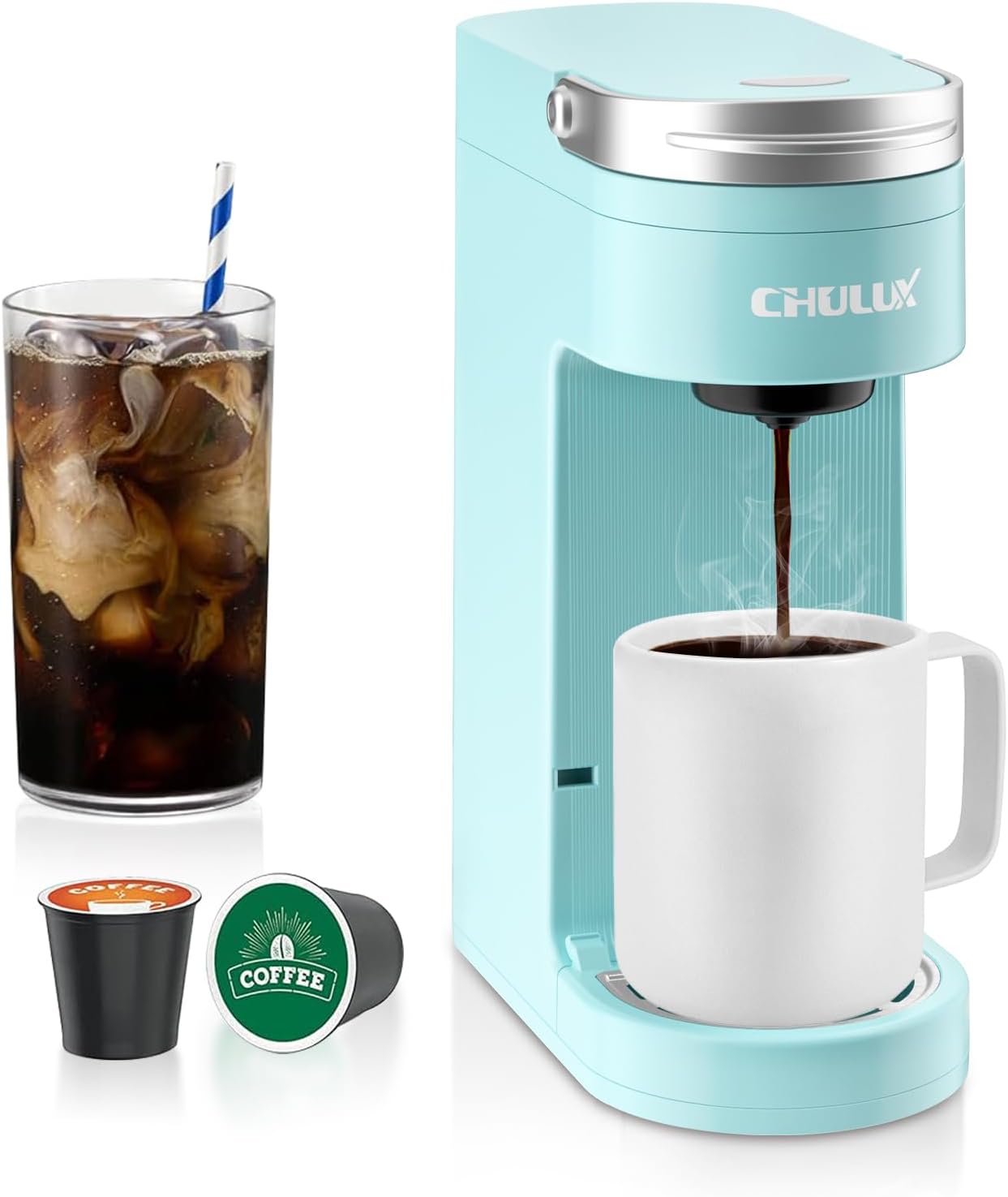 CHULUX Slim Single Serve Coffee Maker