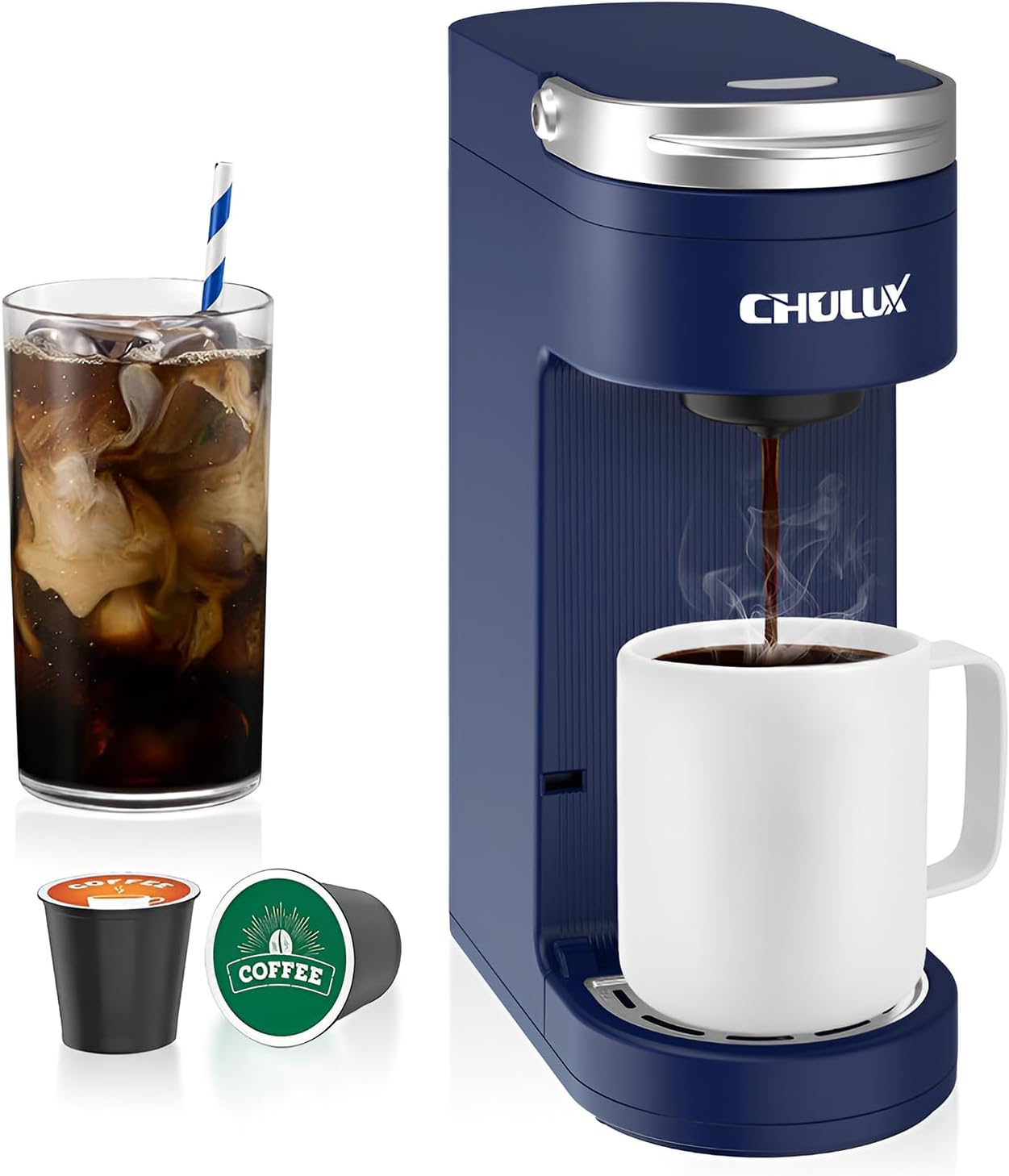 CHULUX Slim Single Serve Coffee Maker