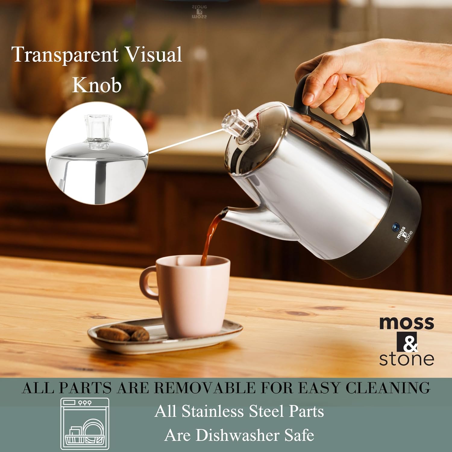 Moss & Stone Electric Coffee Percolator