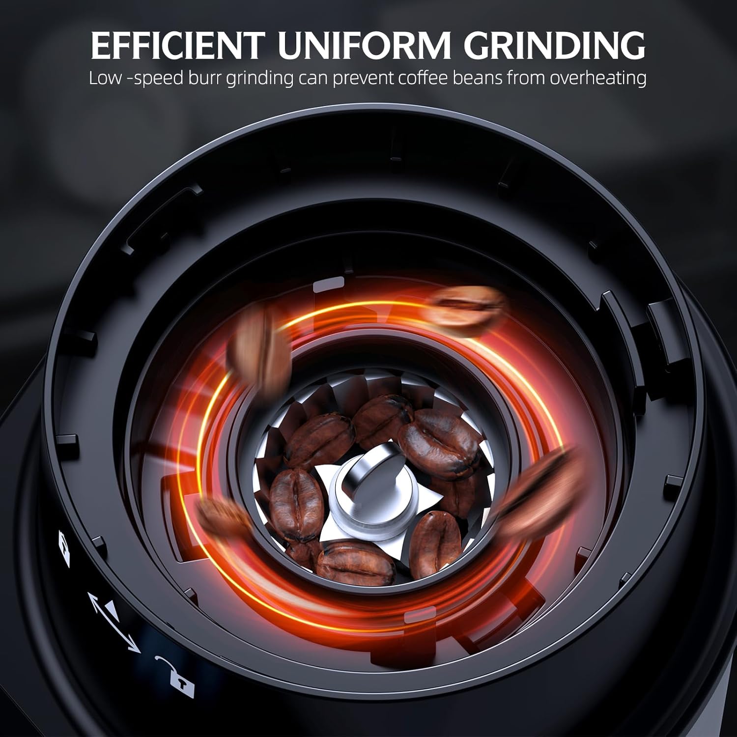 QJA Burr Coffee Grinder Electric