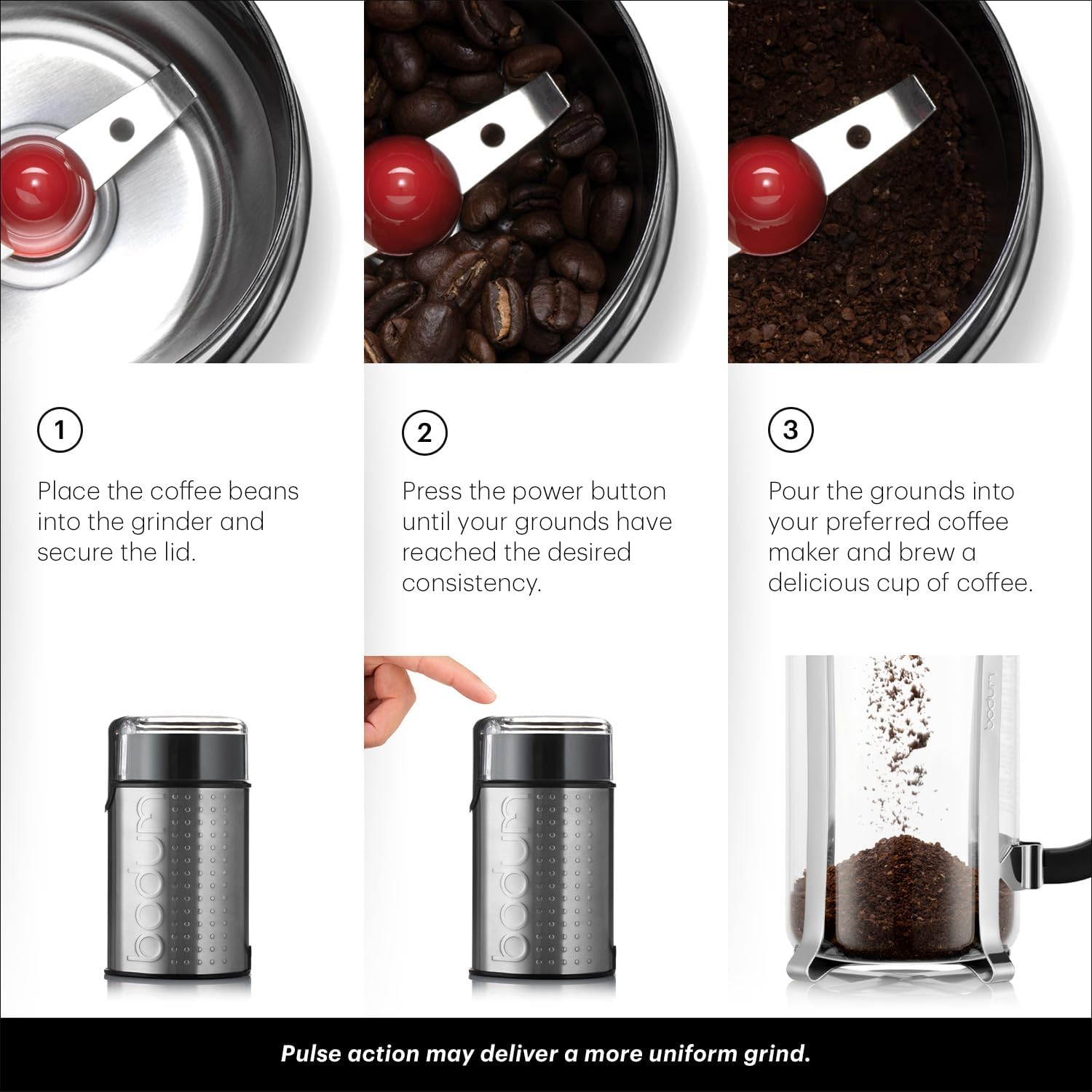 Bodum Bistro Electric Blade Coffee Grinder - Image 8