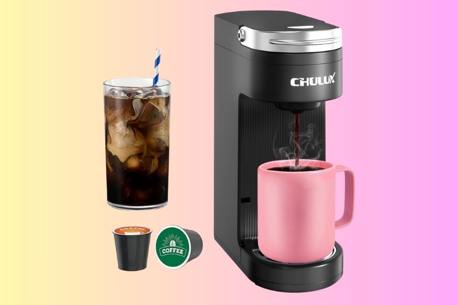 CHULUX Slim Single Serve Coffee Maker