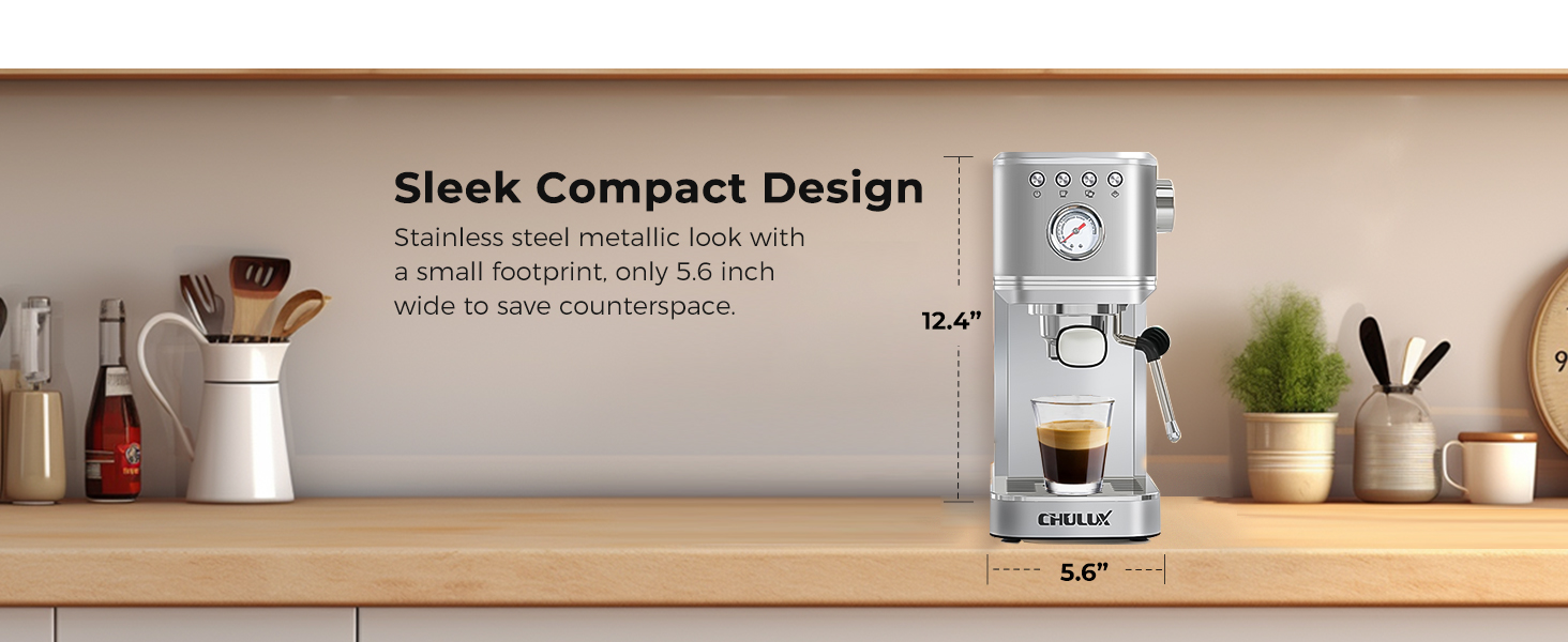 CHULUX Kom-Pro Espresso Machine 20 Bar