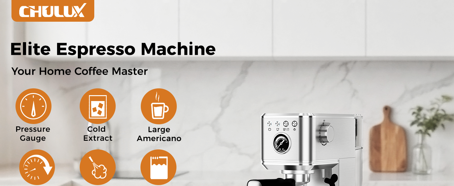 CHULUX Elite Espresso Machine 20 Bar