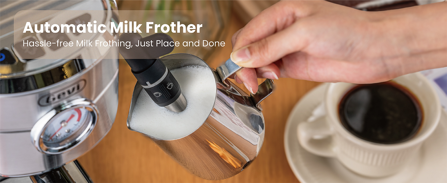 Gevi Expresso Machine 20 Bar with Auto Milk Frother