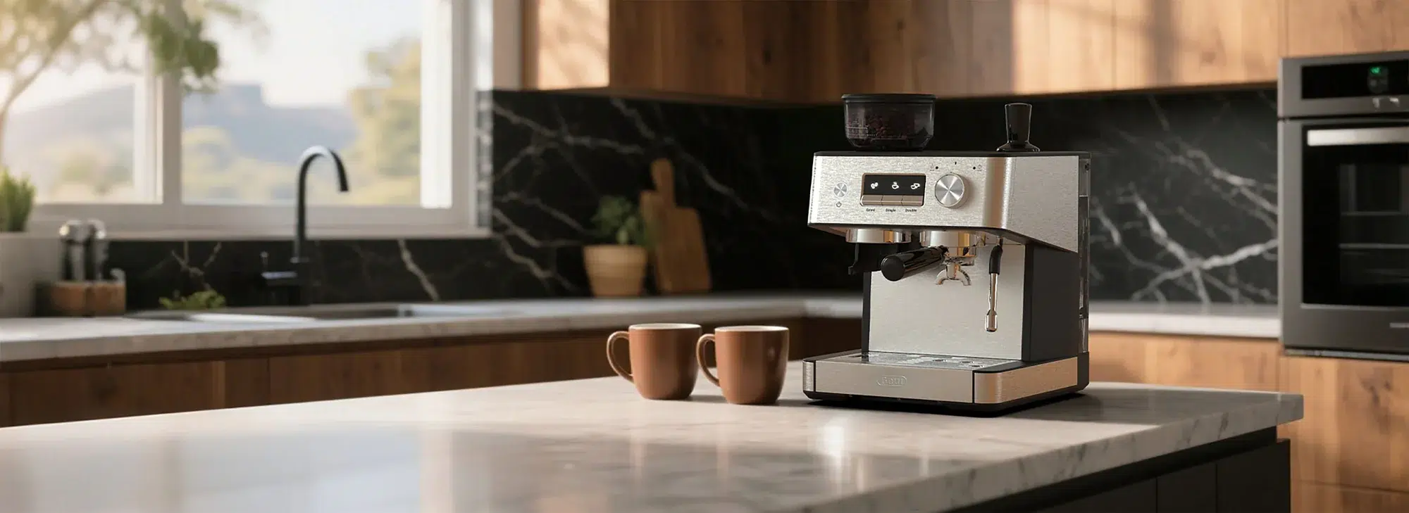 Gevi Espresso Machine with Grinder & Milk Frother