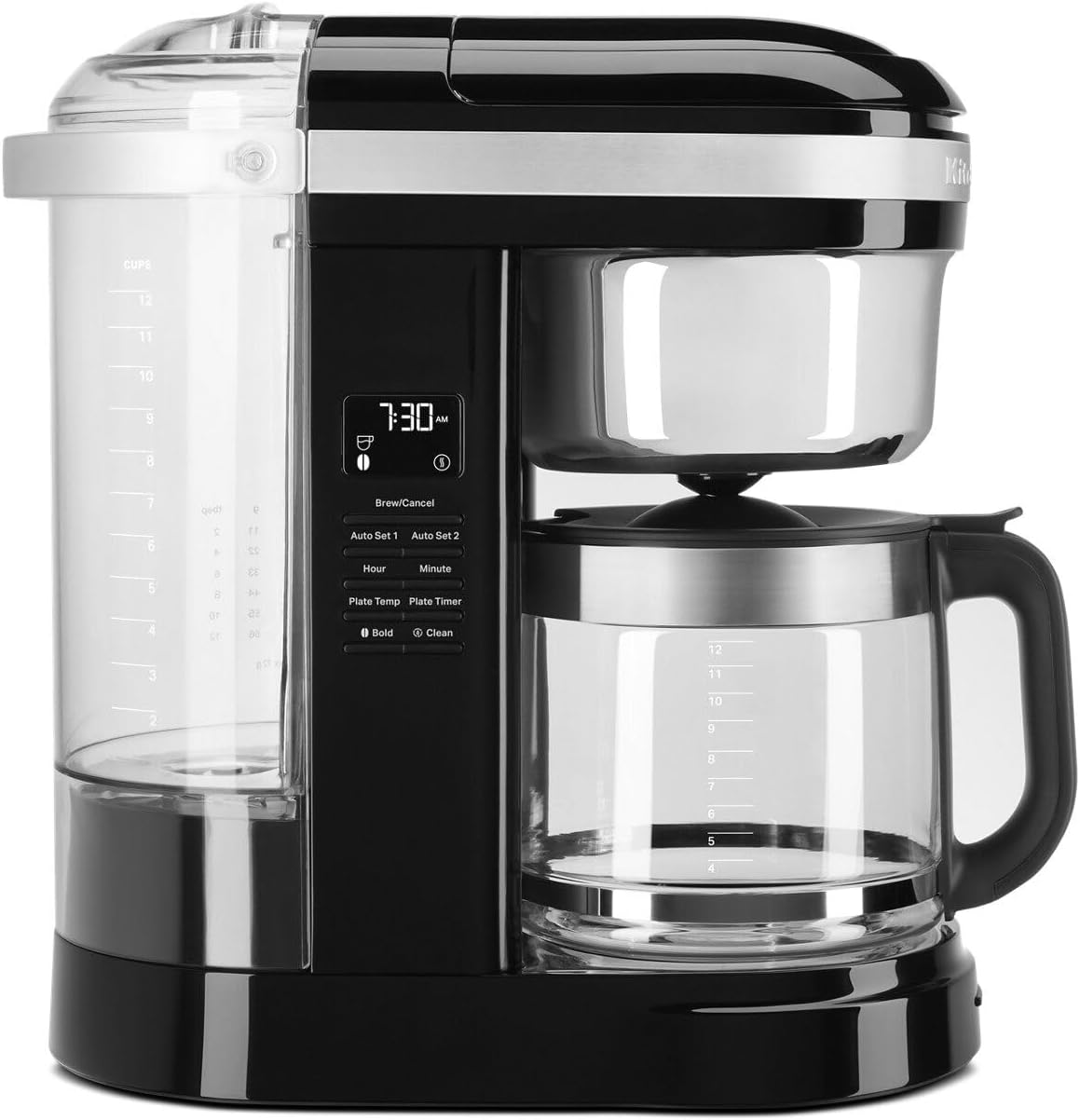 KitchenAid 12 Cup Drip Coffee Maker with Spiral Showerhead and Programmable Warming Plate
