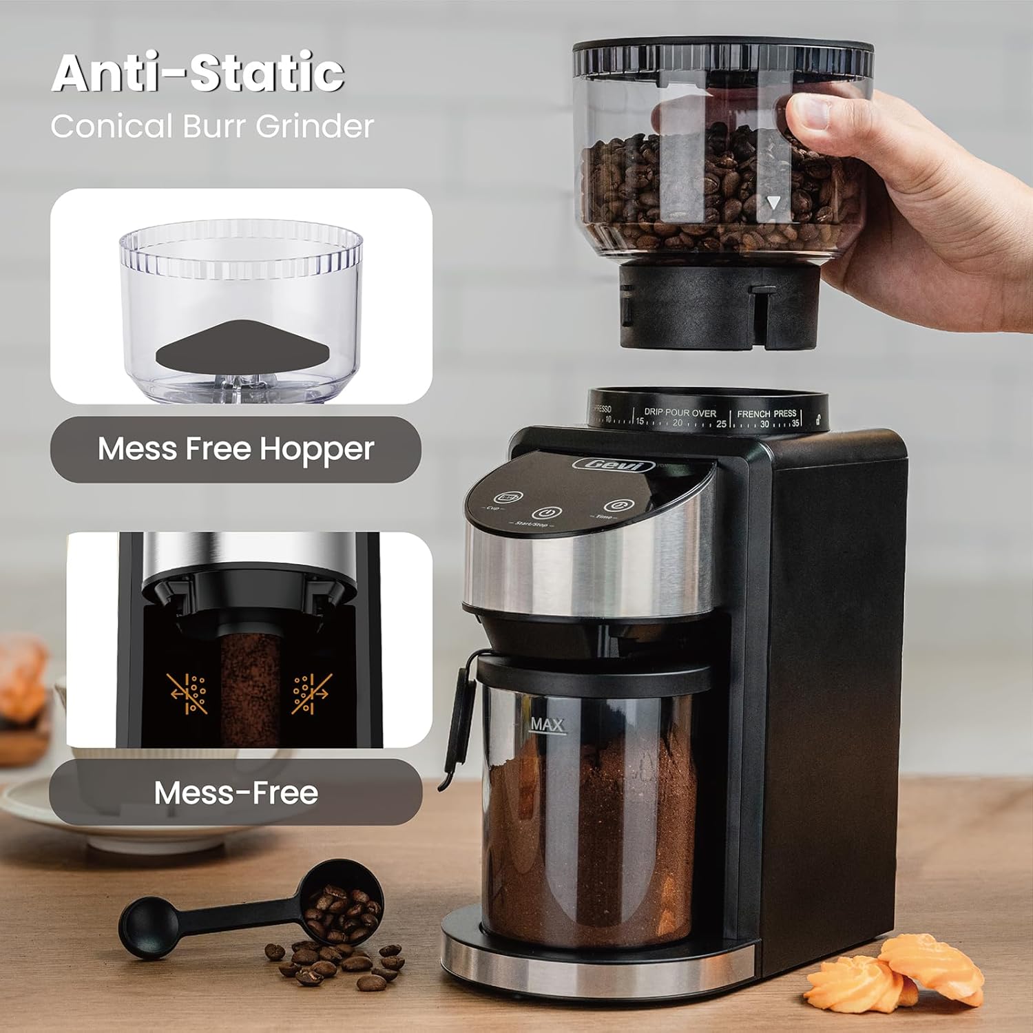 Gevi Electric Burr Coffee Grinder