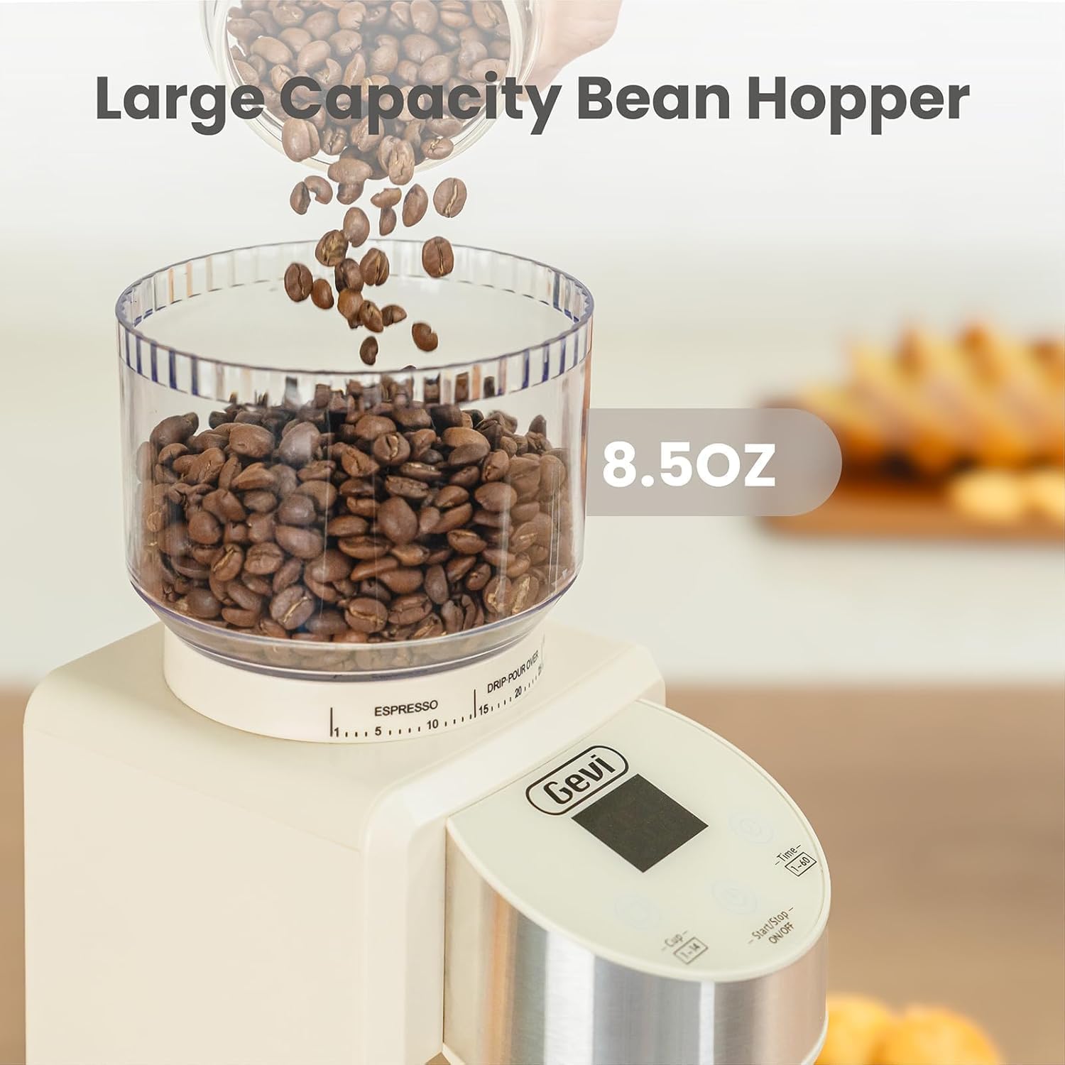 Gevi Electric Burr Coffee Grinder – 35 Settings for Espresso