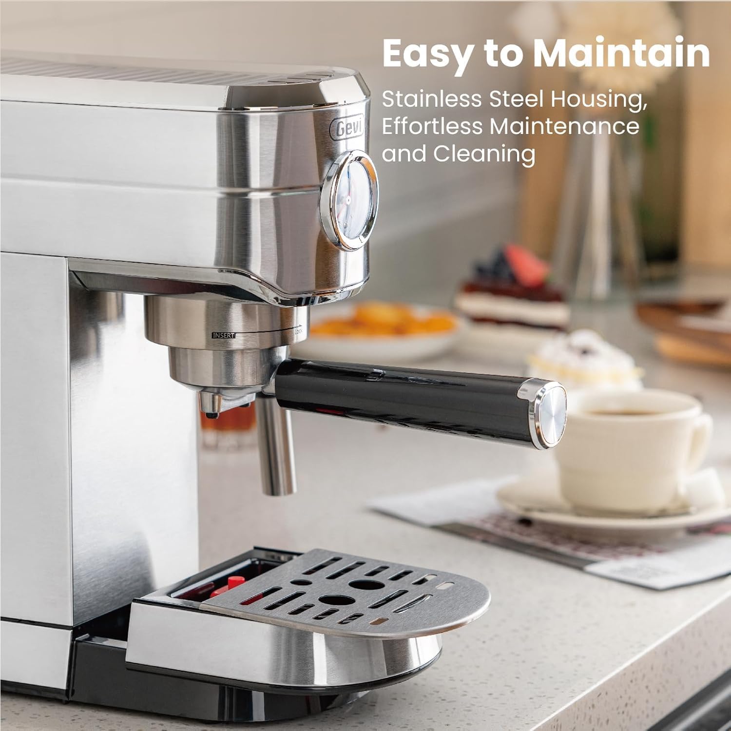 Gevi Expresso Machine 20 Bar with Auto Milk Frother