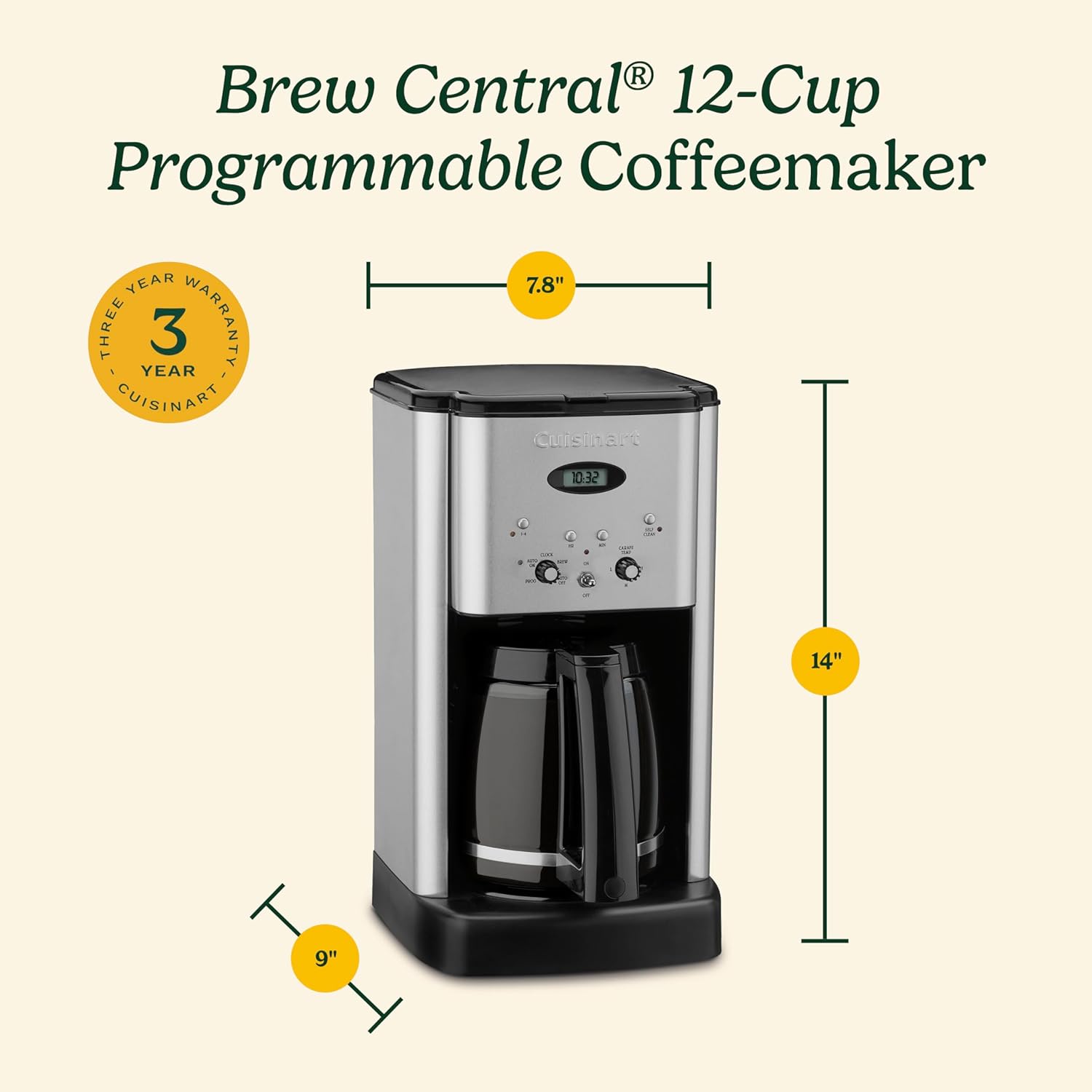 Cuisinart Brew Central 12-Cup Programmable Coffeemaker