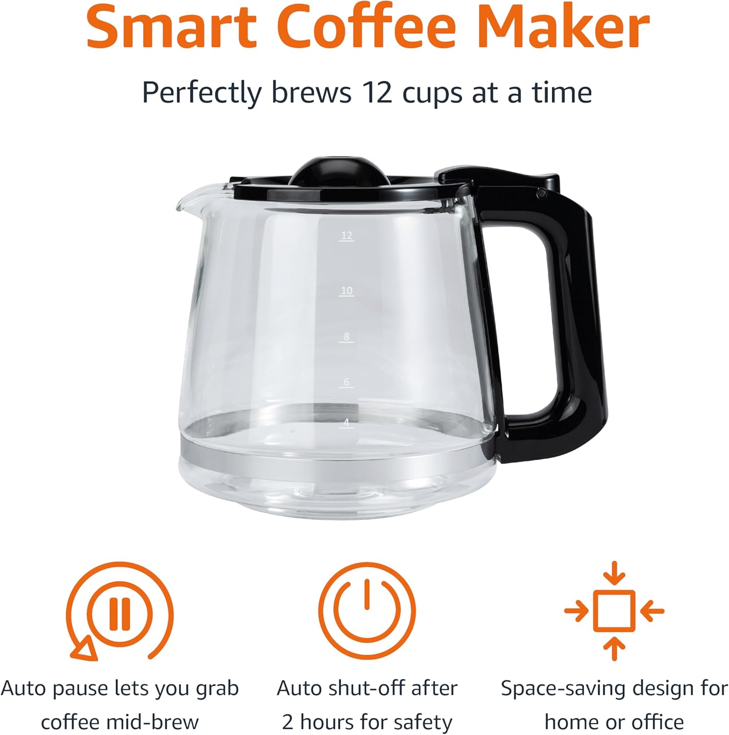 Amazon Basics Programmable 12 Cup Drip Coffee Maker