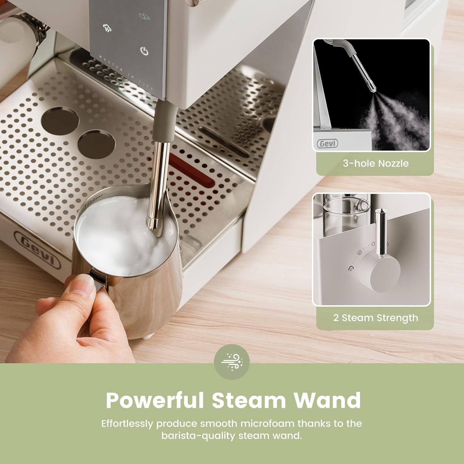 Gevi Commercial Espresso Machine 20 Bar with Smart OPV