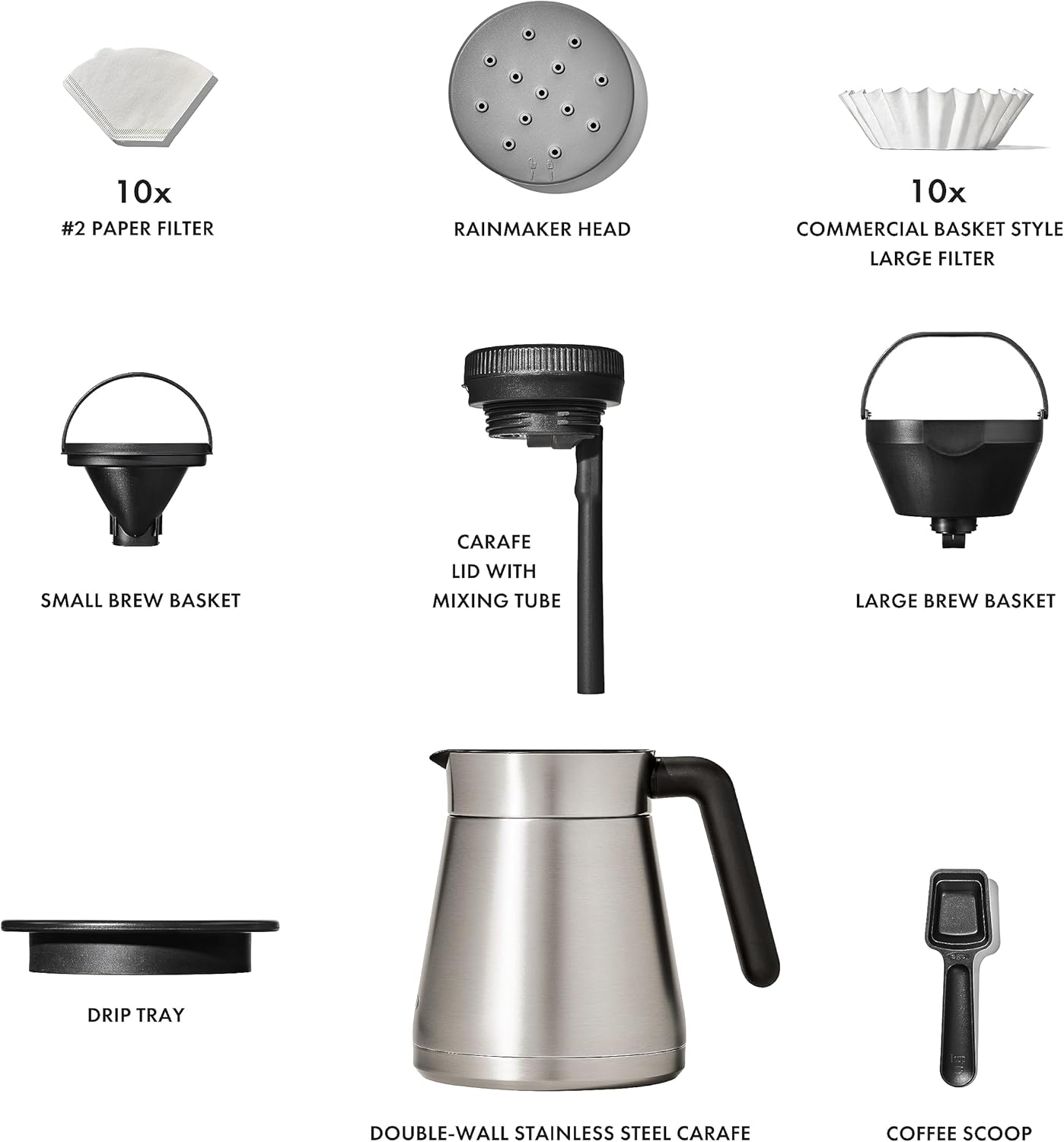 OXO Brew 12-Cup Coffee Maker with Podless Single-Serve Function