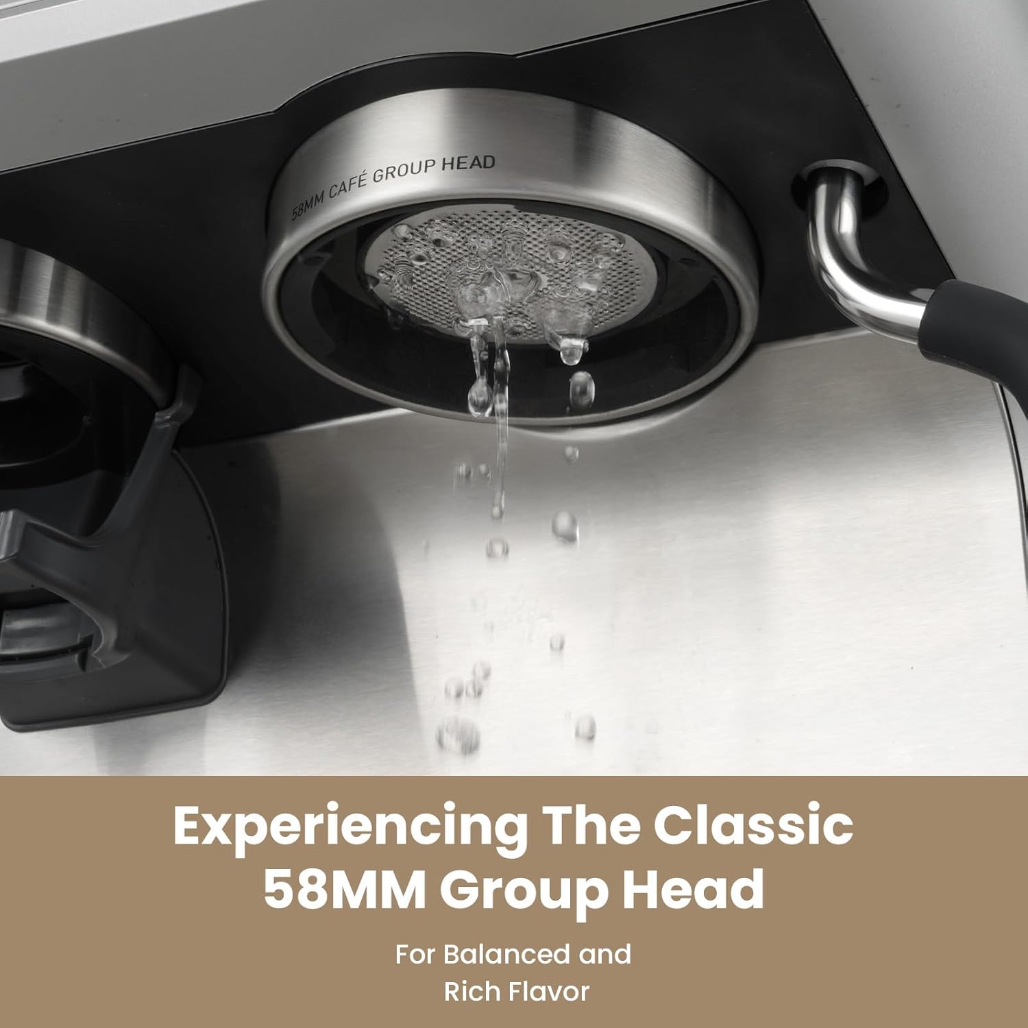 Gevi Dual Boiler Espresso Machine with Built-in Grinder - Image 7