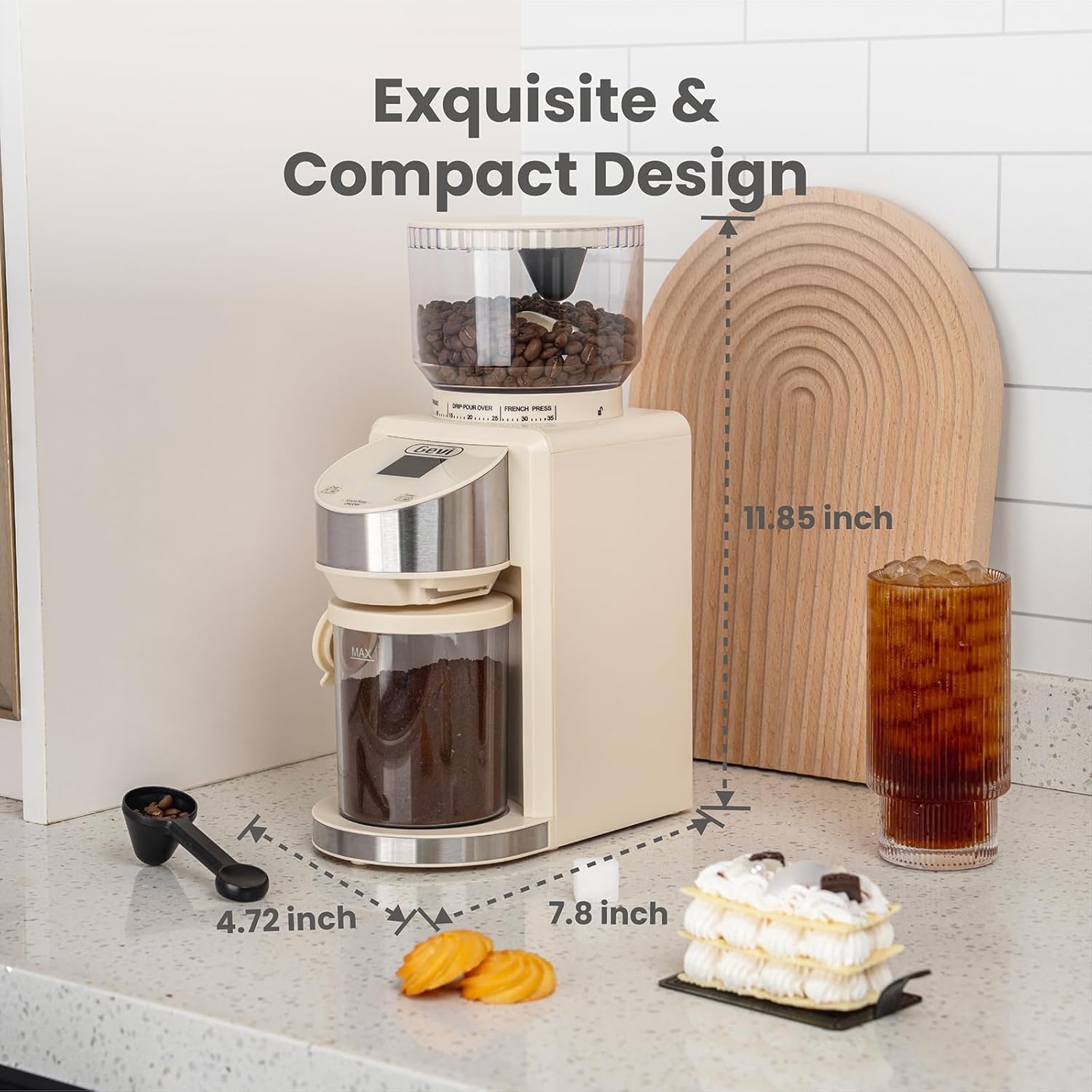 Gevi Electric Burr Coffee Grinder – 35 Settings for Espresso