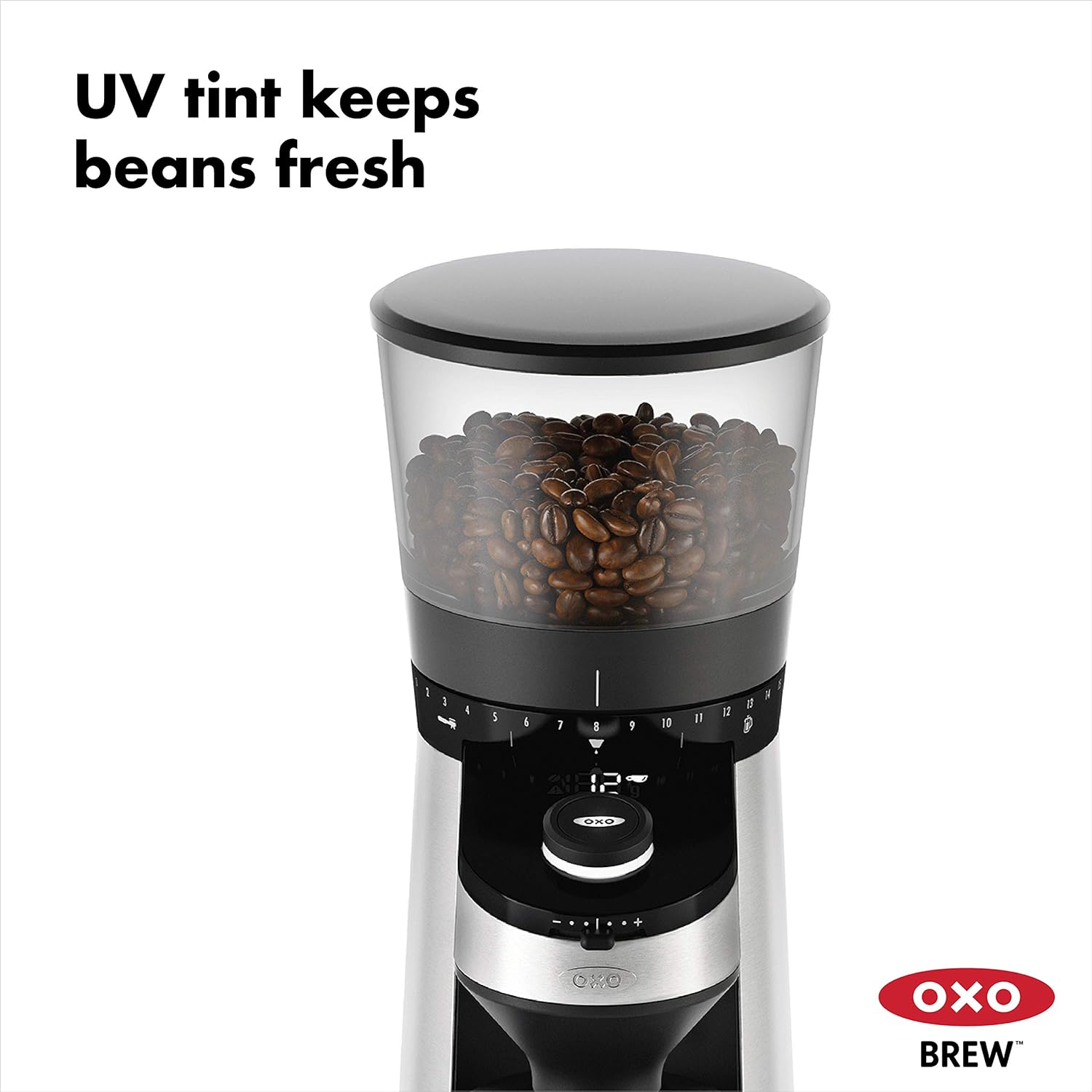 OXO Brew Conical Burr Coffee Grinder with Scale - Image 6