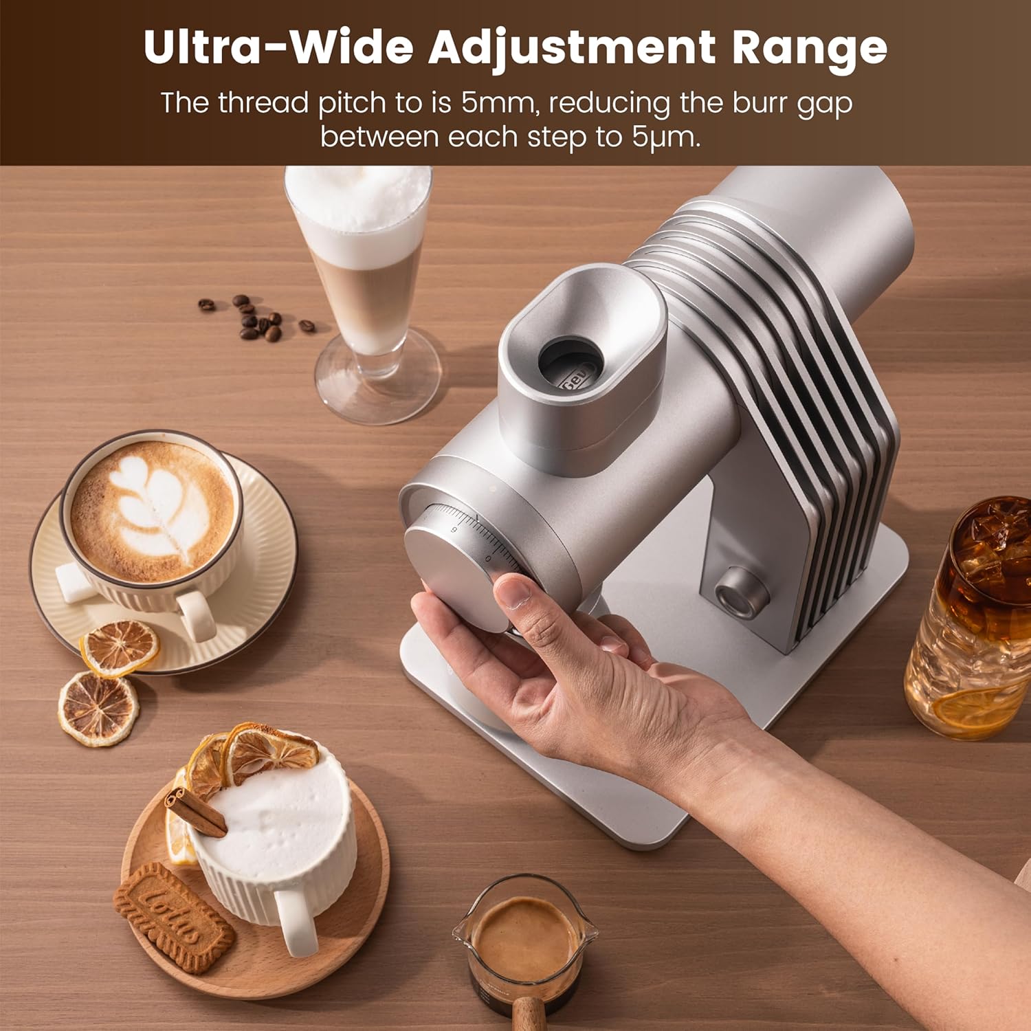 Gevi VelPro 400 Single Dose Espresso Grinder with Variable Speed